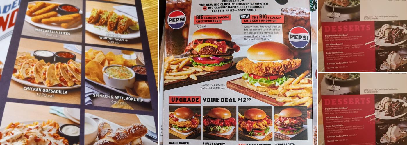 Applebee's Grill + Bar Menu