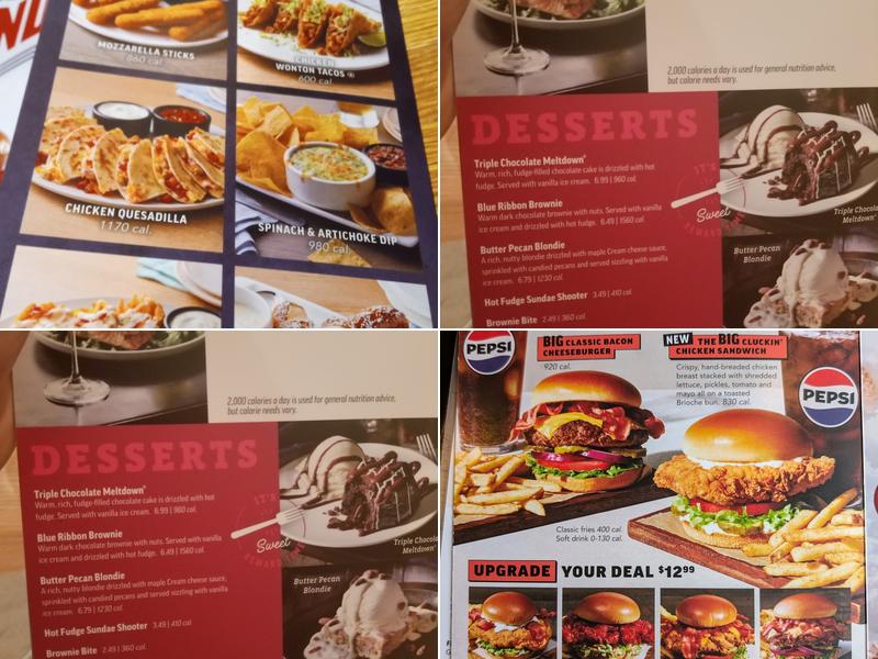 Applebee's Grill + Bar Menu