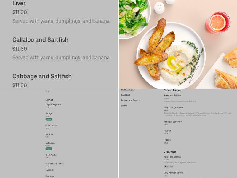 Caribbean Queen Jerk (Buffet) Menu