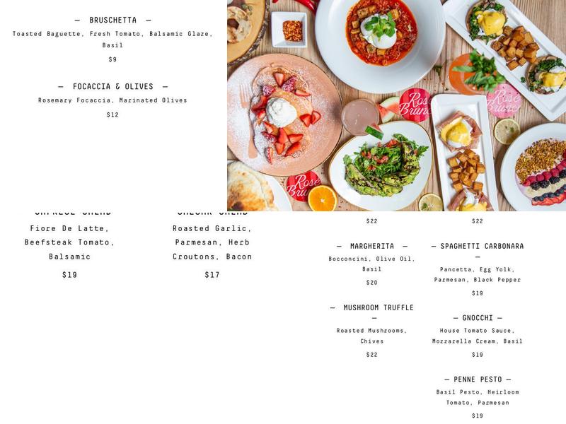 Pizza Wine Disco Menu