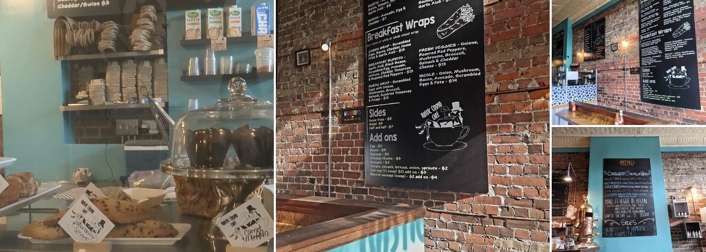 Rustic Cosmo Cafe Menu