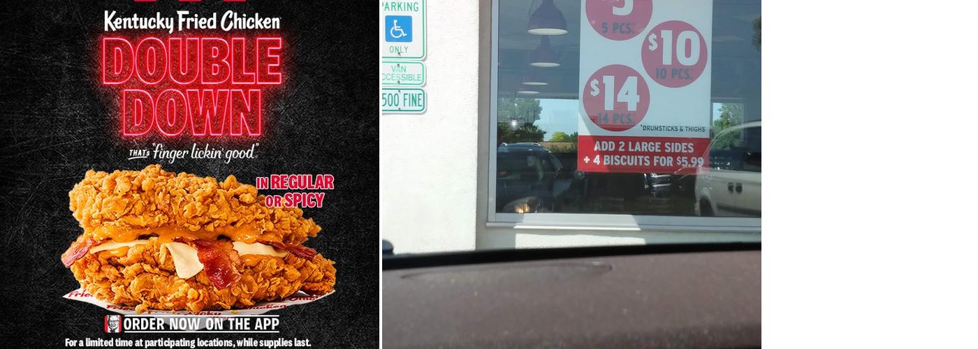KFC Menu