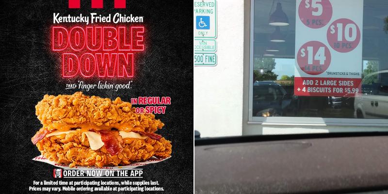 KFC Menu