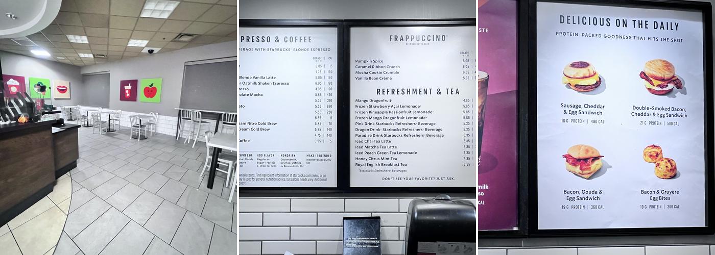 Starbucks Menu