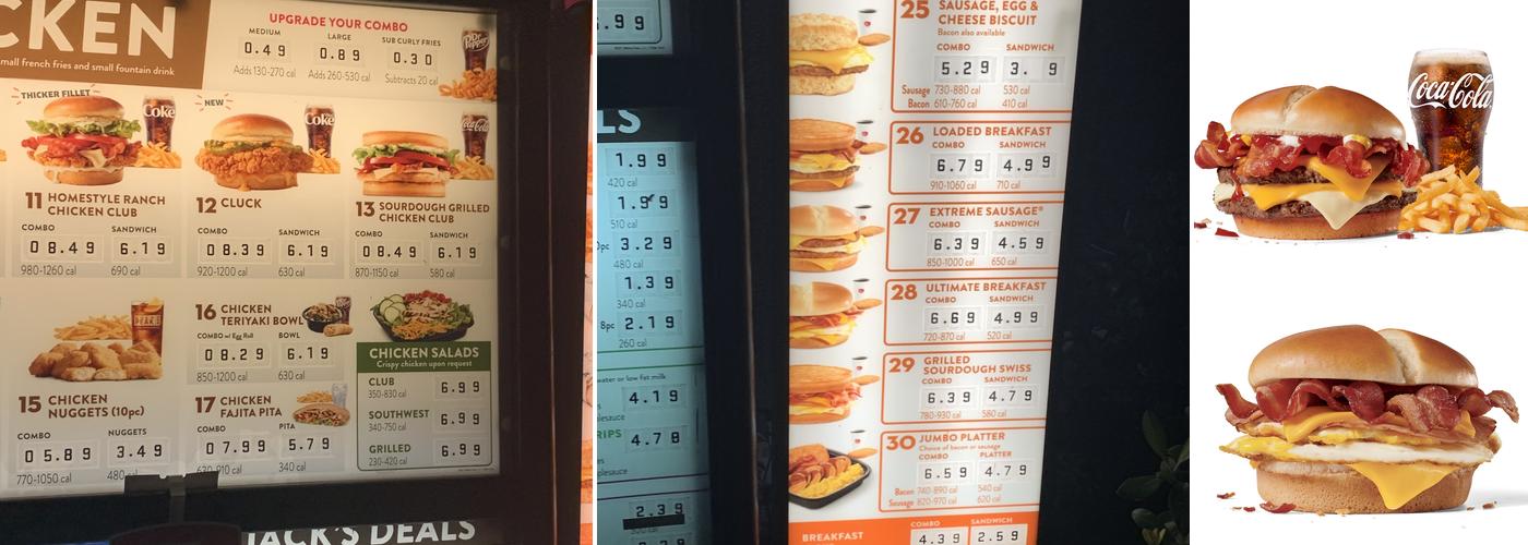 Jack in the Box Menu