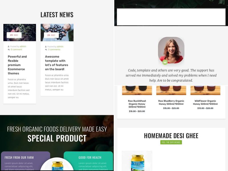 Canadian Organics Menu