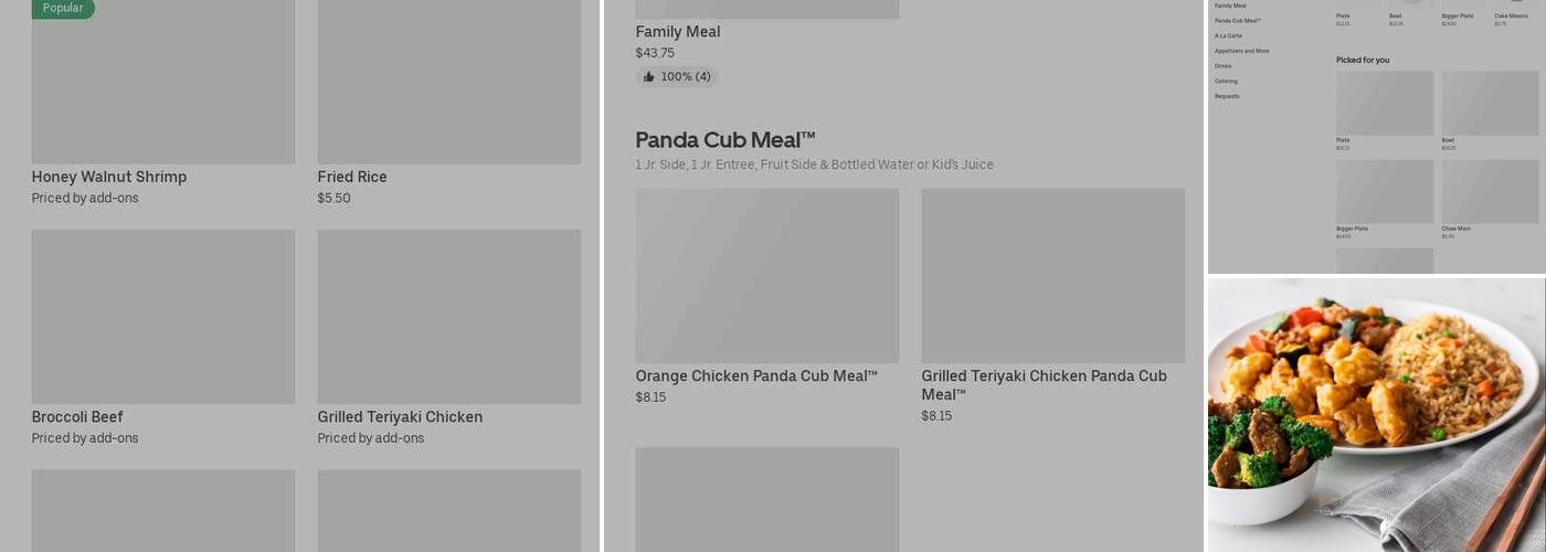 Panda Express Menu