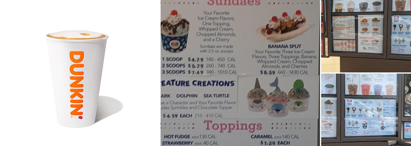 Dunkin' Menu