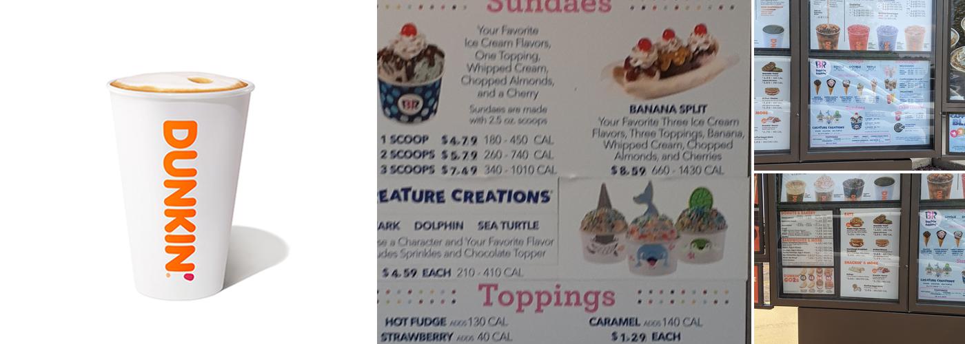Dunkin' Menu