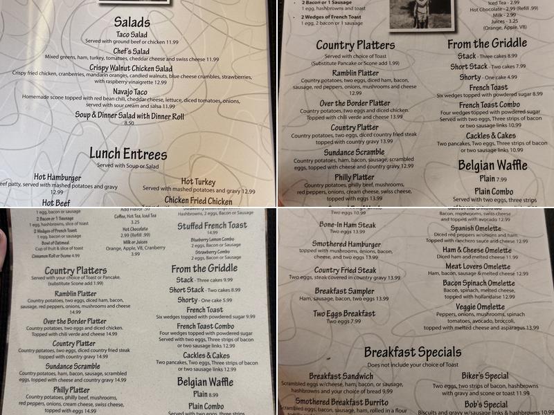 Ramblin Roads Layton Menu