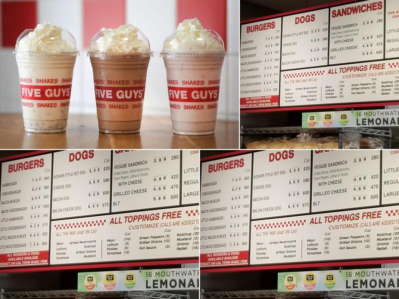 Five Guys Menu