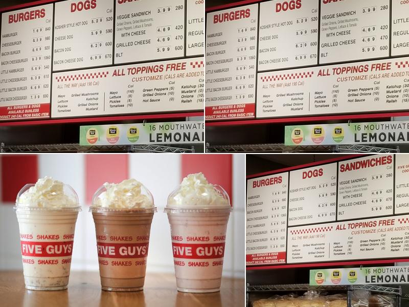 Five Guys Menu