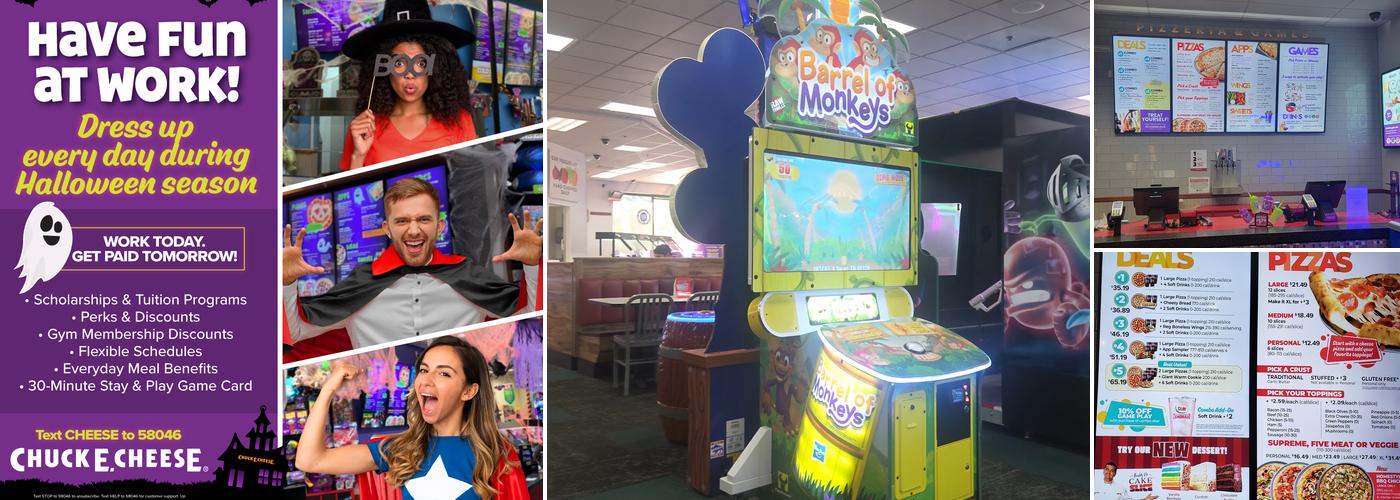 Chuck E. Cheese Menu