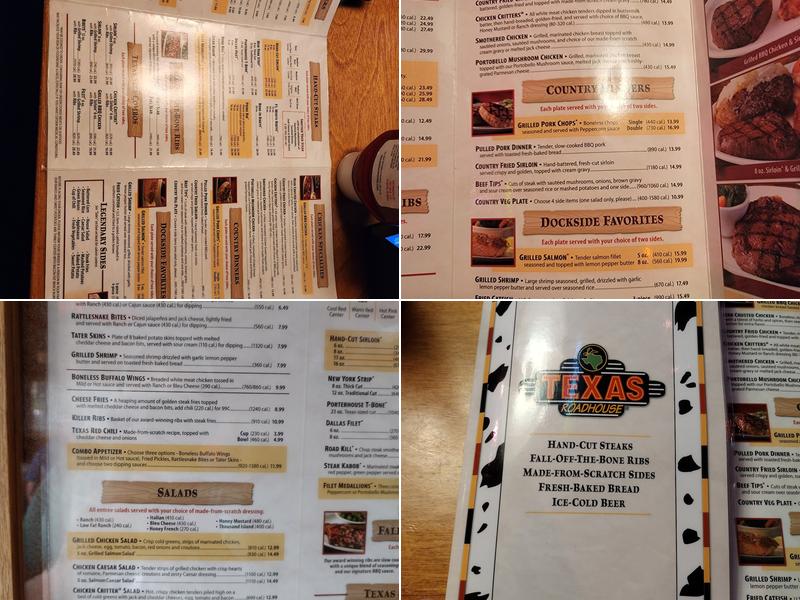 Texas Roadhouse Menu