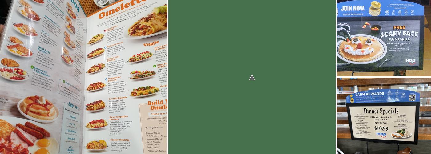 IHOP Menu