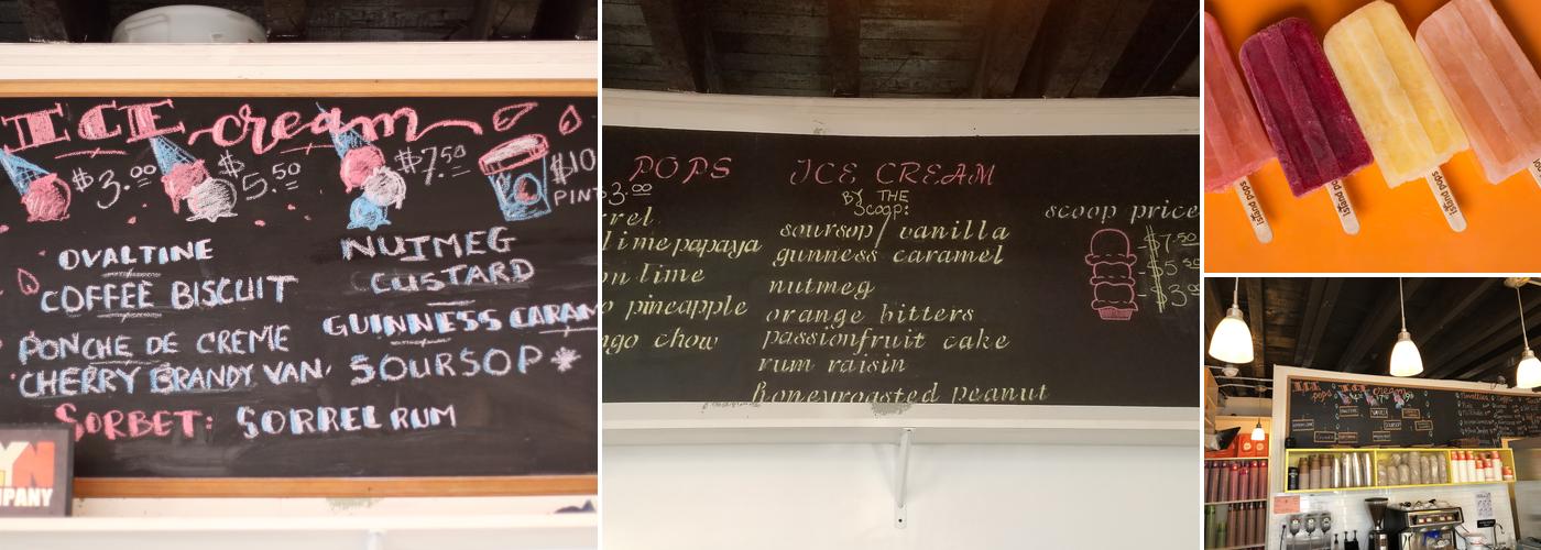 Island Pops Menu