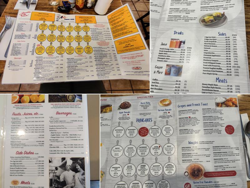 The Original Pancake House Menu