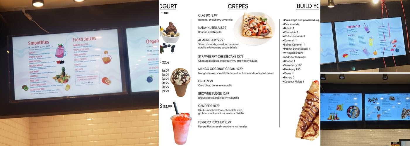 Cold Crush Menu