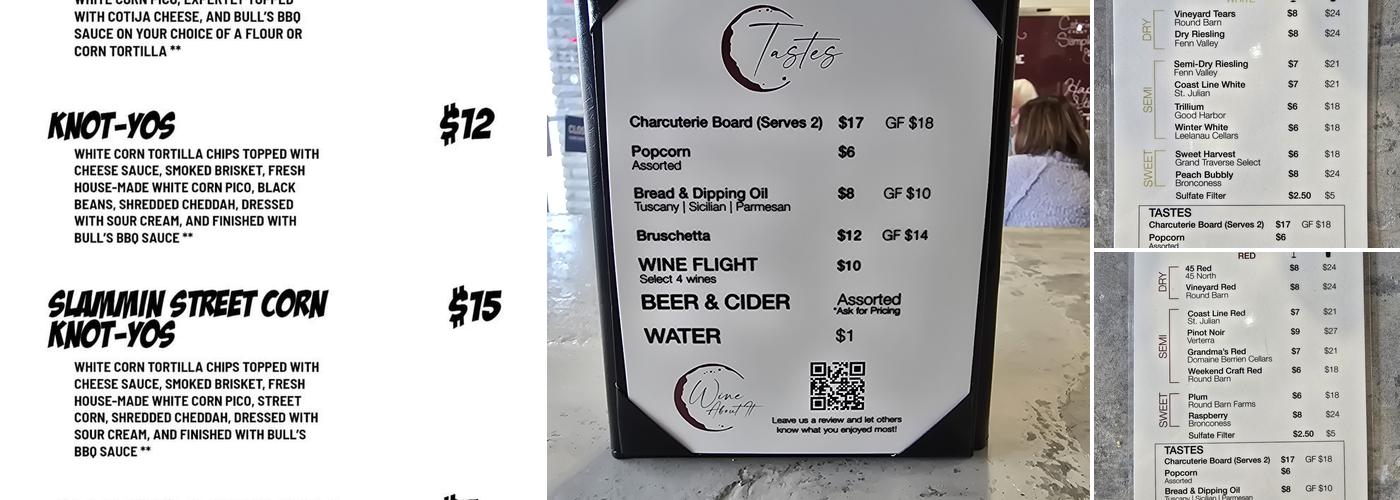 Wine About It Menu