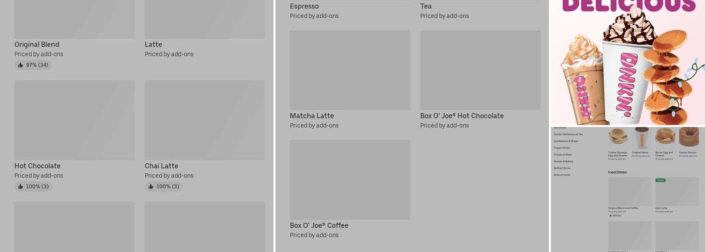 Dunkin' Menu