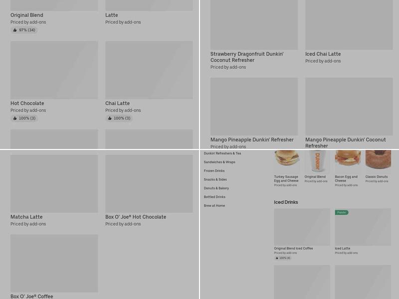 Dunkin' Menu