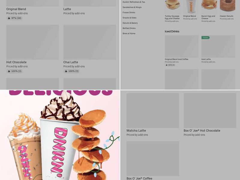 Dunkin' Menu