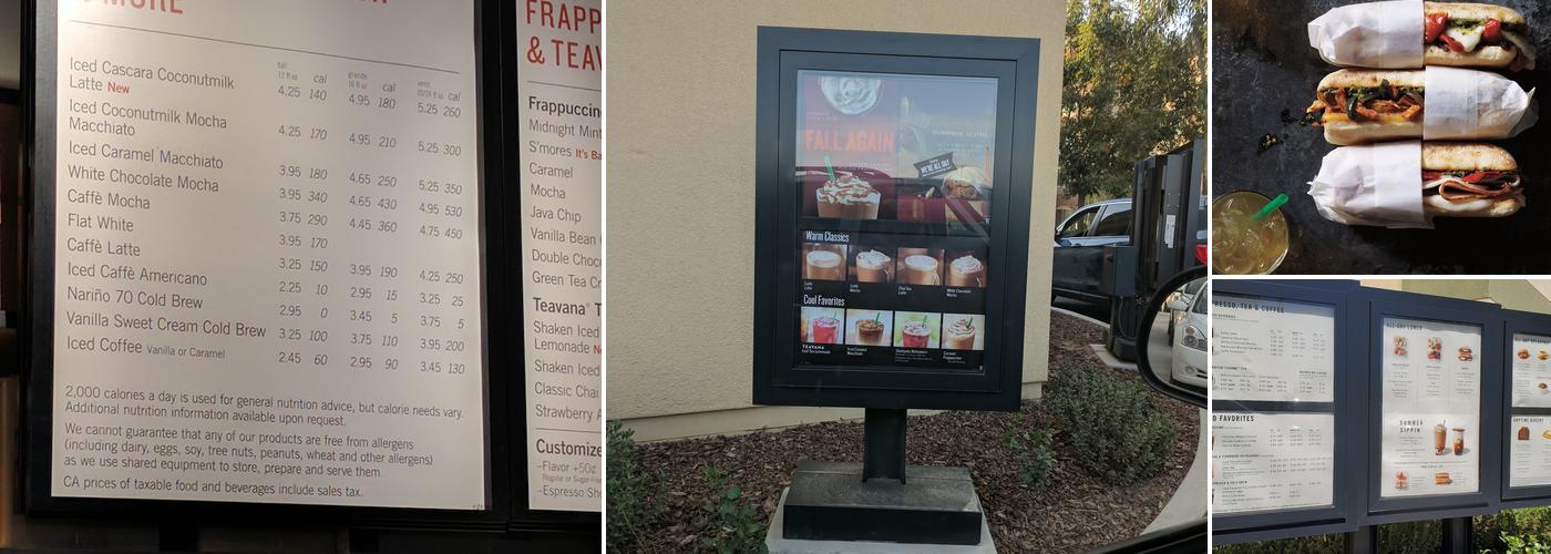 Starbucks Menu