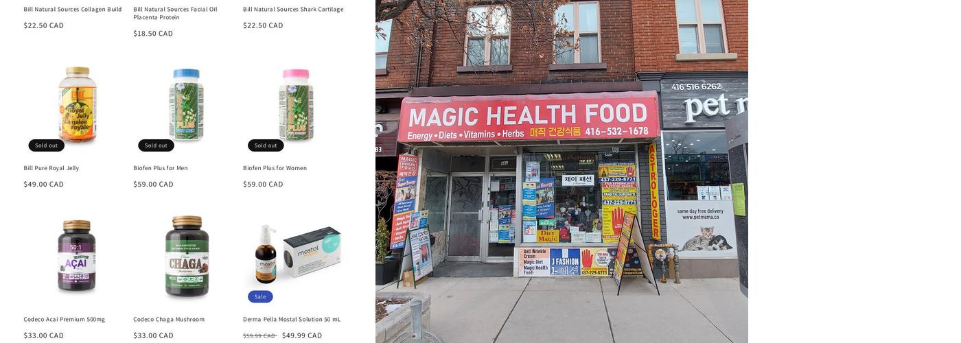 Magic Health Food Menu