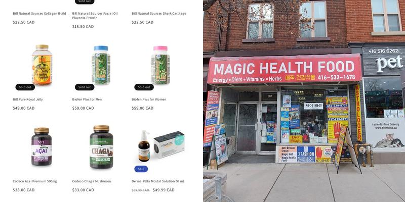 Magic Health Food Menu