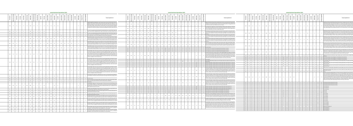 Jamba Menu
