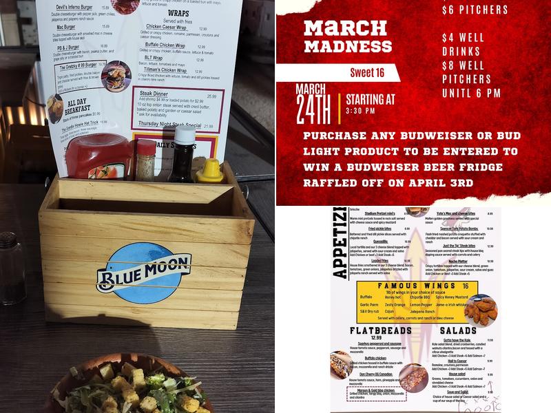 University Sports Grill Menu