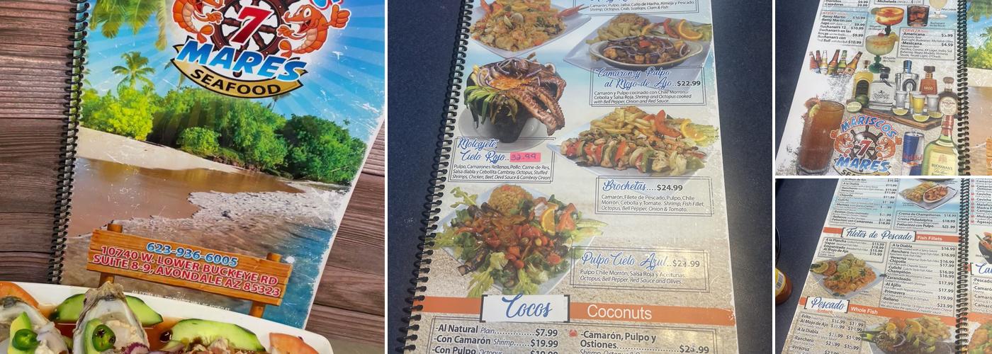 Mariscos 7 mares Menu