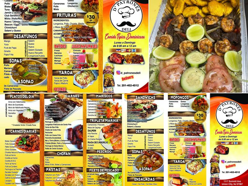 D'Patrones Deli Menu
