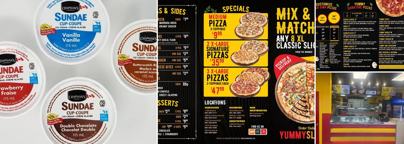 Yummy Slice Pizza - McCallum Rd, Abbotsford Menu