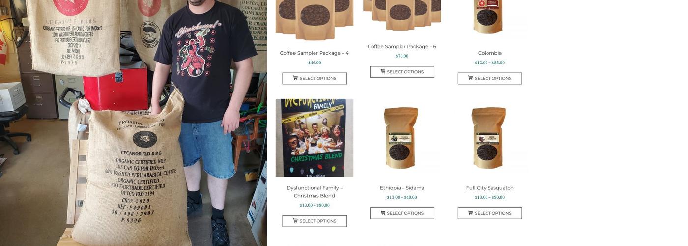 Grab-A-Java Roasting & Coffee Bar 1994 Menu