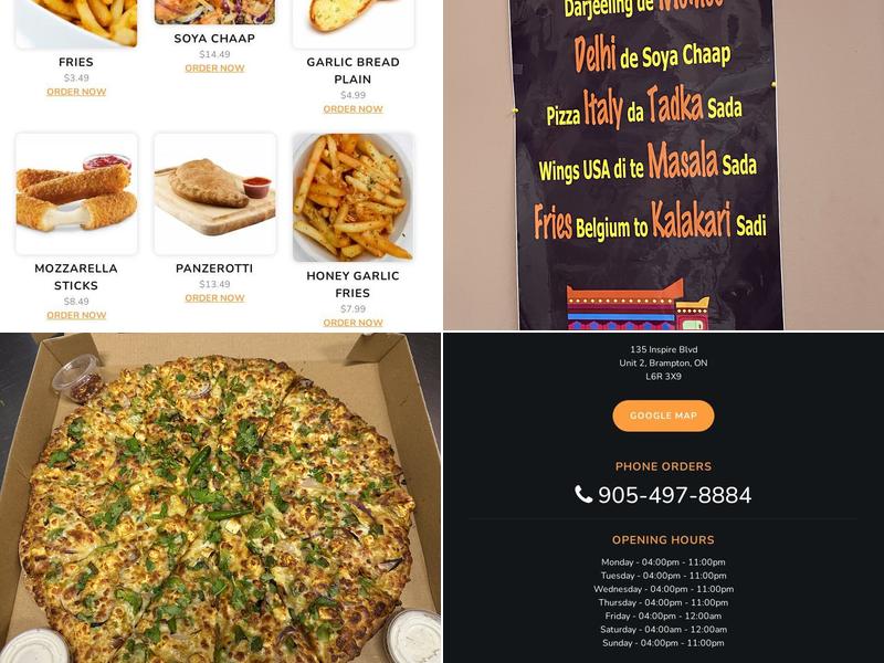PIZZA HOOD Menu