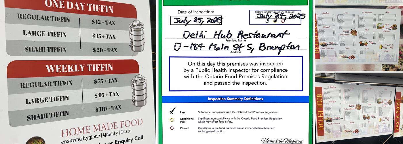 Delhihub restaurant and Catering (Brampton) Menu