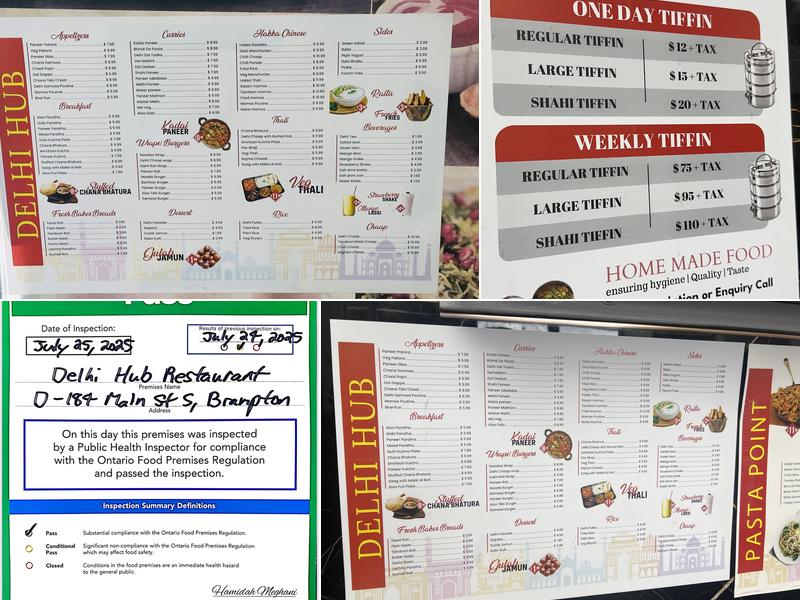 Delhihub restaurant and Catering (Brampton) Menu