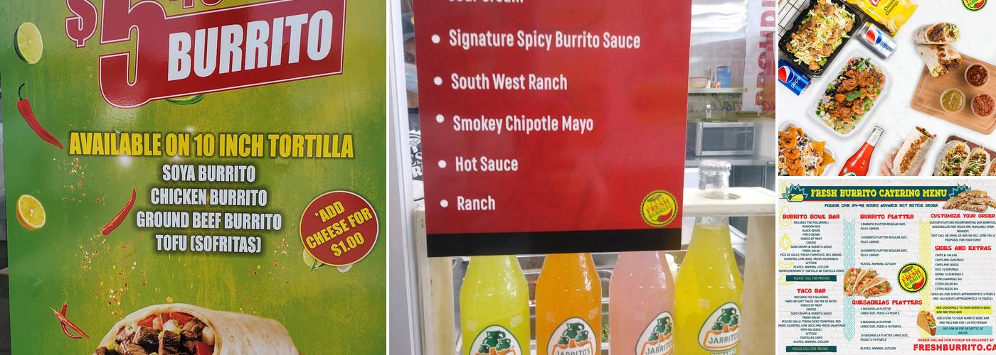 Fresh Burrito Menu