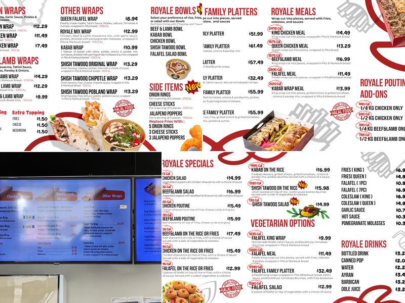 Shawarma Royale Menu