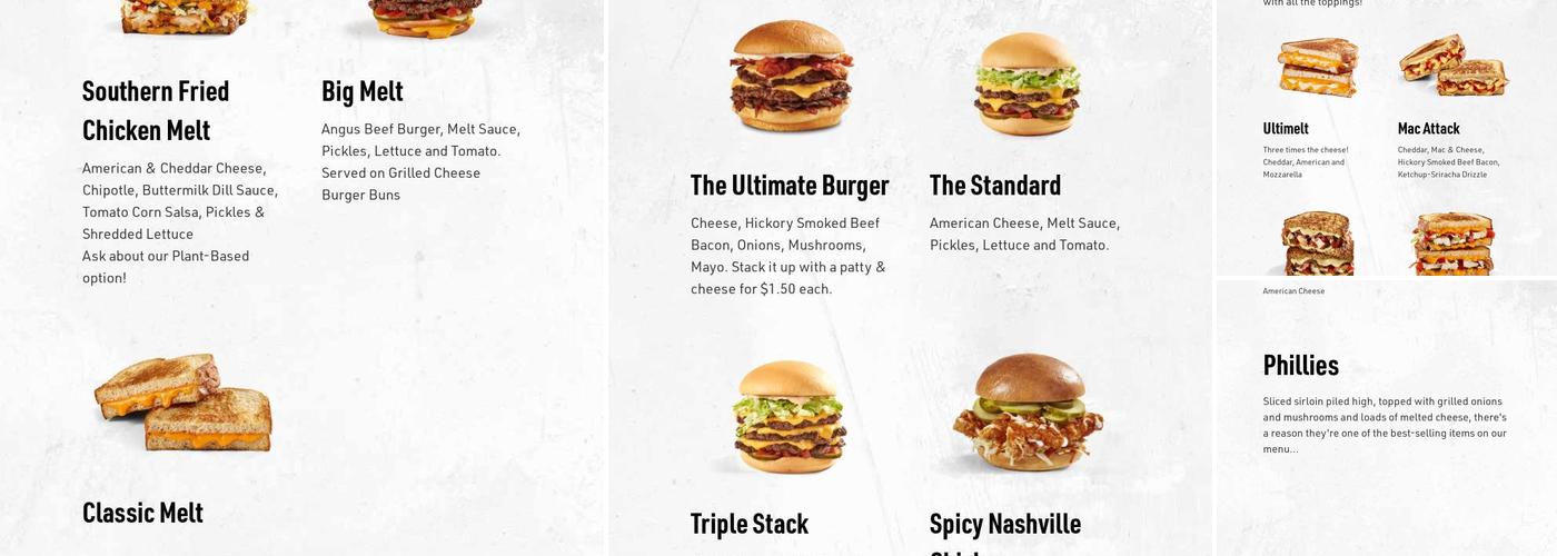 Meltwich Menu