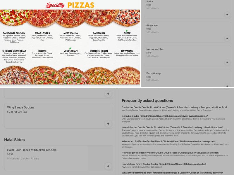 Double Double / Menu