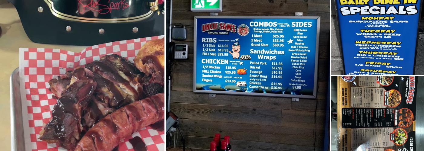 Uncle Sam's BBQ Smoke House Menu