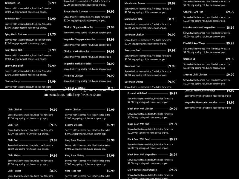 Hakka Rise & MoMo House Menu