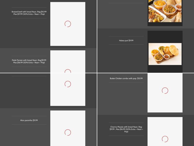 Pots & Potatoes Menu