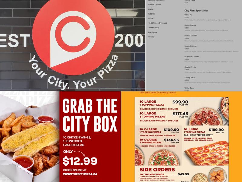City Pizza Menu