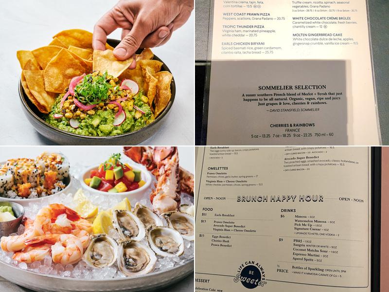 Earl's Kitchen + Bar Menu