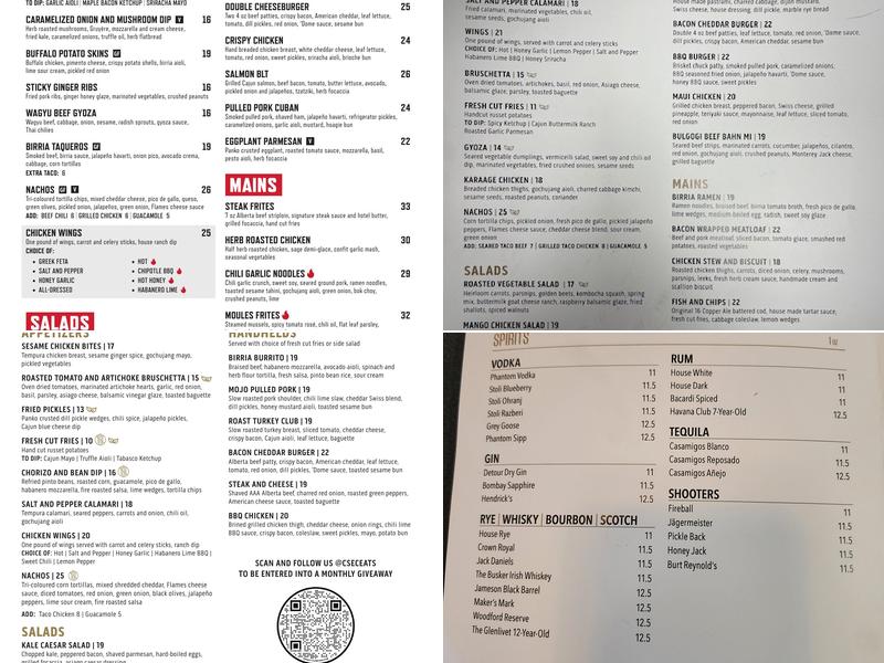 Dutton's Original 16 lounge Menu