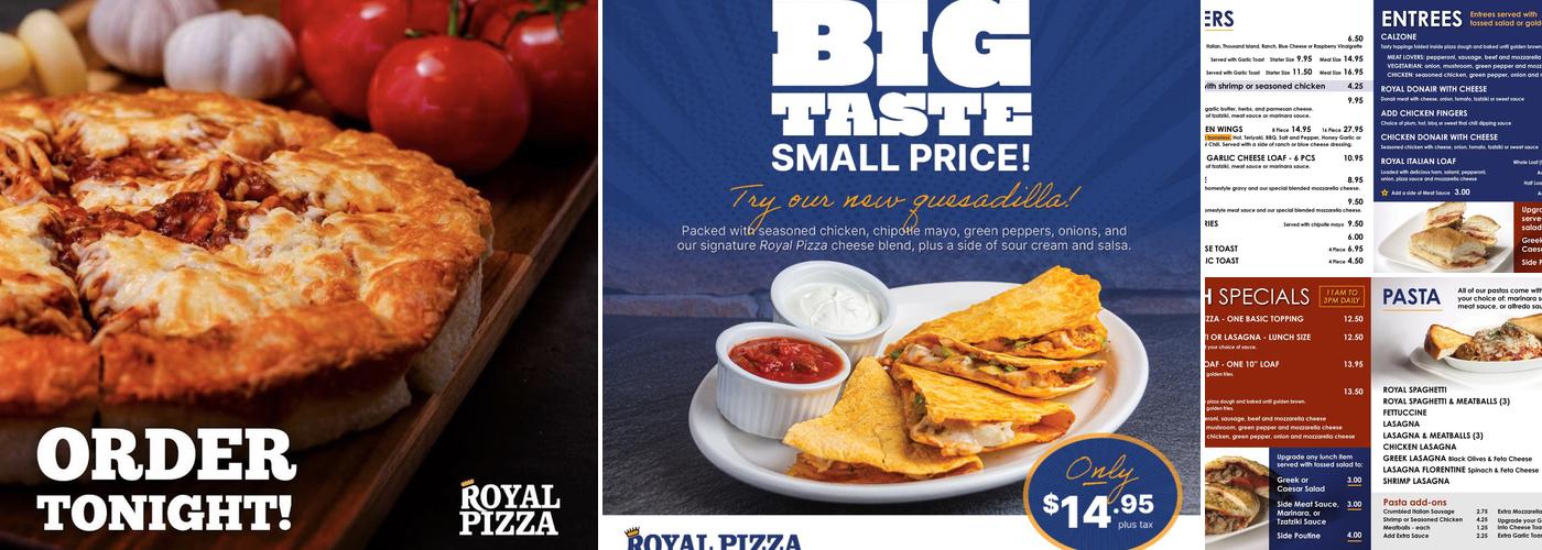 Royal Pizza (Crowfoot) Menu