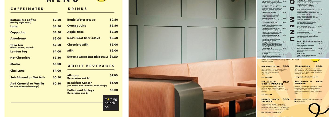 morning brunch co. Menu